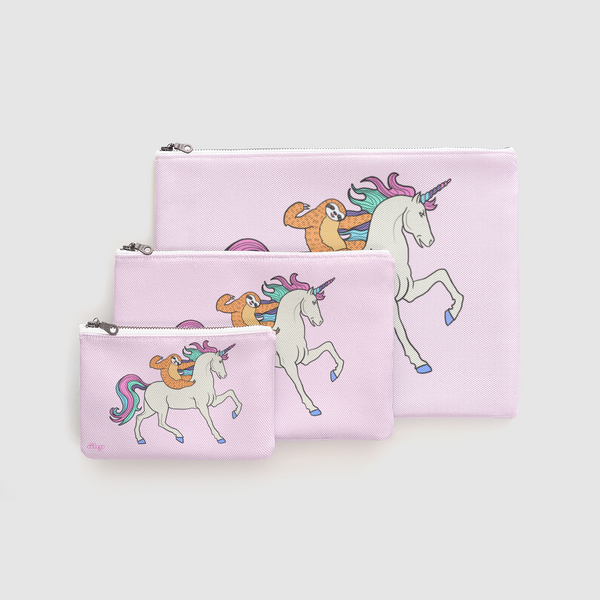 The Cutest Unisloth Flex Zipper Pouch